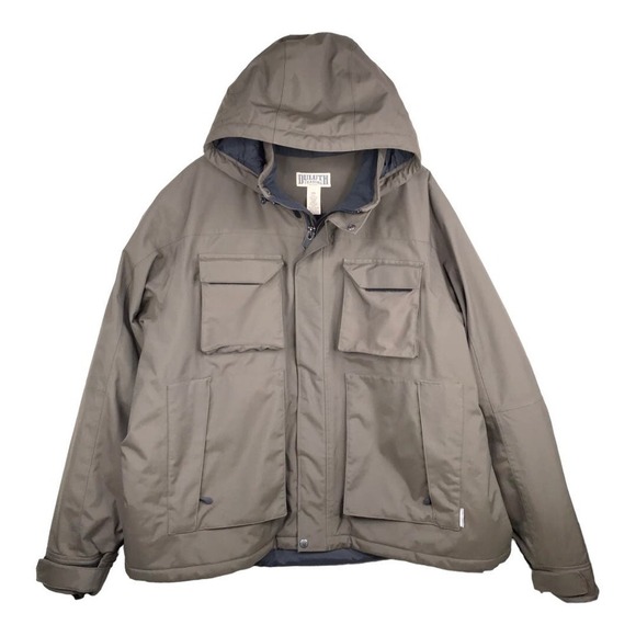 Duluth Trading Co. Brown Whaleback Waterproof Insulated Hooded Jacket Size 3XL - Picture 1 of 5